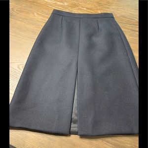 J Crew wool front split A Line Skirt